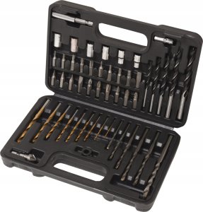 Zestaw narzędzi Forsage ZESTAW WIERTEŁ, BITÓW, WIERTŁA, NASADKI BITY 50 EL 4