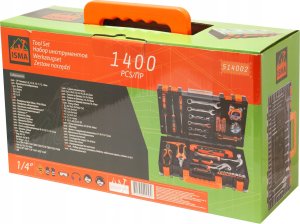 Zestaw narzędzi Isma ZESTAW NARZĘDZIOWY KLUCZE NASADOWE WKRĘTAKI1400 EL 8