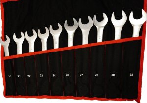 Forcekraft Zestaw kluczy płasko-oczkowych 25el. (6-32mm) Cr-V 11