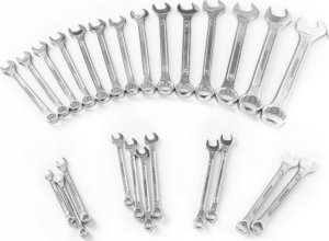 Forcekraft Zestaw kluczy płasko-oczkowych 25el. (6-32mm) Cr-V 3