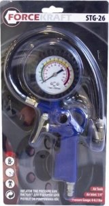 Forcekraft Pistolet do pompowania kół z manometrem 0-8.5 Bar 2