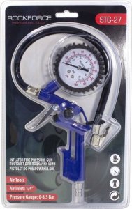 Rockforce Pistolet do pompowania kół z manometrem (0-12 Bar) 3