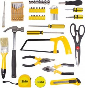 Zestaw narzędzi Isma ZESTAW NARZĘDZI KLUCZY WALIZKA 54 5EL 3