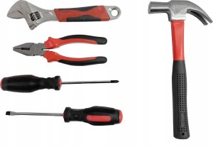 Zestaw narzędzi Forcekraft Zestaw narzędziowy 26 el. Kombinerki wkrętaki młotek 6