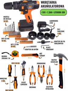 Zestaw narzędzi Isma ZESTAW NARZĘDZIOWY Z WKRĘTARKĄ 57 EL. WALIZKA 2