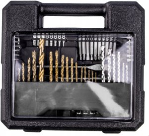 Zestaw narzędzi Forcekraft Zestaw narzędzi 71el. - nasadki (4-10mm), bity, wiertła 12