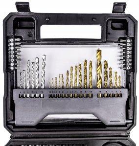 Zestaw narzędzi Forcekraft Zestaw narzędzi 71el. - nasadki (4-10mm), bity, wiertła 4
