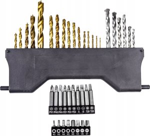 Zestaw narzędzi Forcekraft Zestaw narzędzi 71el. - nasadki (4-10mm), bity, wiertła 8