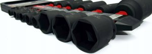 Forsage Zestaw nasadek udarowych kombi 14el. 1/2" (krótkie: 10-32mm; głębokie: 17-36mm) 2