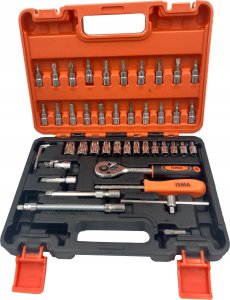 Zestaw narzędzi Isma Zestaw narzędzi 1/4 bity nasadki 46 el 2