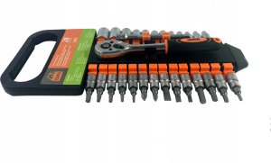 Zestaw narzędzi Isma Zestaw narzędzi 1/4 bity nasadki 28 el 3