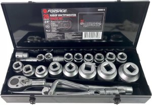 Zestaw narzędzi Forsage Zestaw narzędzi 3/4", 26 el. (6-kątnych) 5