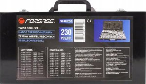 Wiertło Forsage Zestaw wierteł 230el. 5