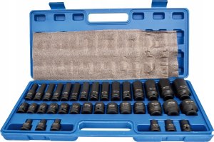 Zestaw narzędzi Forsage Zestaw narzędzi udarowych 1/2" 10el. (10-24mm) 5