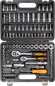 Zestaw narzędzi Isma Zestaw narzędzi 108el. 1/4" i 3/8" (6-kątnych) (4-22mm) 6