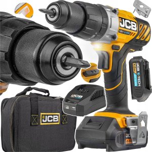Wiertarko-wkrętarka JCB Wiertarko-wkrętarka akumulatorowa 18V (kpl.: akumulator 2Ah, ładowarka, torba) 19