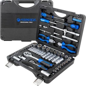 Zestaw narzędzi Forsage Zestaw narzędzi 69el. 1/4" i 1/2" (4-32mm) (6-kątnych) 2