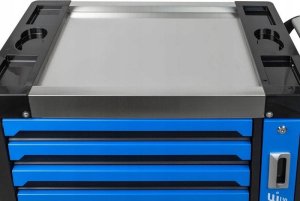 Wózek narzędziowy Forsage Szafka narzędziowa (7 szuflad, dodatkowa szuflada boczna, metalowy blat, wym.: 900x800x460mm) 3