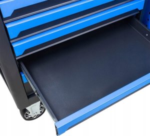 Wózek narzędziowy Forsage Szafka narzędziowa (7 szuflad, dodatkowa szuflada boczna, metalowy blat, wym.: 900x800x460mm) 5