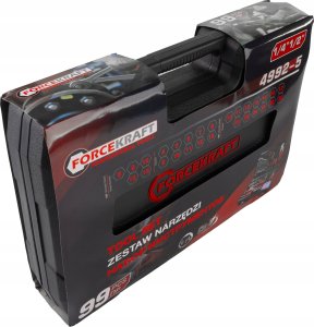 Zestaw narzędzi Forcekraft Zestaw narzędzi 99el. 1/4", 1/2" (6-kątnych) 12