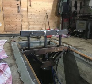 Forsage Podnośnik hydrauliczny słupkowy 50t (h min 280mm, h max 450mm) 12