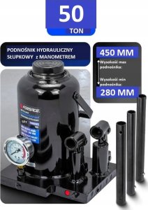 Forsage Podnośnik hydrauliczny słupkowy 50t (h min 280mm, h max 450mm) 4