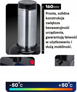 Forsage Podnośnik hydrauliczny słupkowy 50t (h min 280mm, h max 450mm) 8