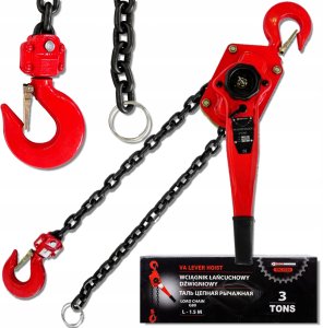 Forcekraft Wciągarka wisząca grzechotkowa 3t (długość łańcucha - 1,5m) 1