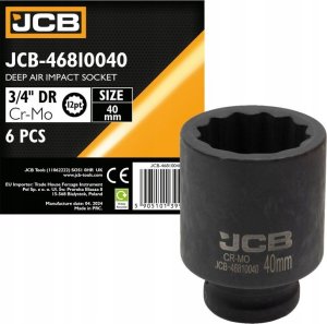 JCB Nasadka udarowa głęboka 3/4" 40mm (12-kątna) 1