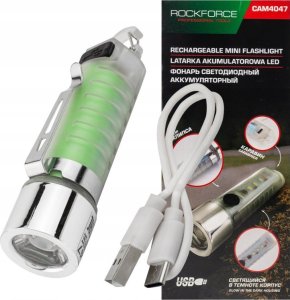 Rockforce Latarka akumulatorowa mini LED 6w1 USB-C 100 lm 500 mAh 3