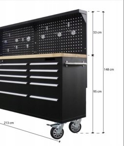 JCB Stół warsztatowy metalowy przenośny 3