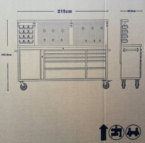JCB Stół warsztatowy metalowy przenośny 7