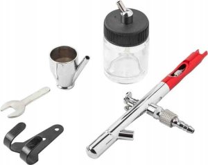 Rockforce Aerograf (dysza: 0,3mm, wymienne pojemniki 6ml i 22ml) 3