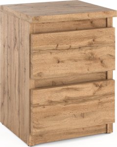 Stiv-Meble Szafka Nocna Dąb Wotan z 2 Szufladami 30CM Stolik Nocny Nakastlik Drewniana 1