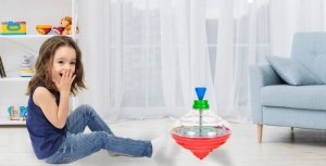 Malis Świecący kolorowy bąk bączek światło dźwięk 5