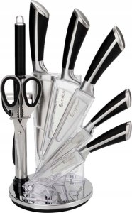 Elitehoff ZESTAW 9 ELEM. NOŻY KUCHENNYCH W STOJAKU Z OSTRZAŁKĄ I NOŻYCAMI E-6263 8