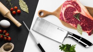 Elitehoff ZESTAW 9 ELEM. NOŻY KUCHENNYCH W STOJAKU Z OSTRZAŁKĄ I NOŻYCAMI E-6265 11