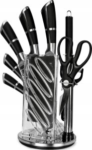 Elitehoff ZESTAW 9 ELEM. NOŻY KUCHENNYCH W STOJAKU Z OSTRZAŁKĄ I NOŻYCAMI E-6265 14