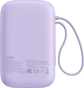 Powerbank Baseus Powerbank Baseus QPow 2 10000mAh 30W 2xUSB-C (fioletowy) 2