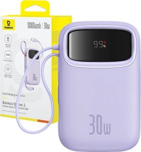 Powerbank Baseus Powerbank Baseus QPow 2 10000mAh 30W 2xUSB-C (fioletowy) 9