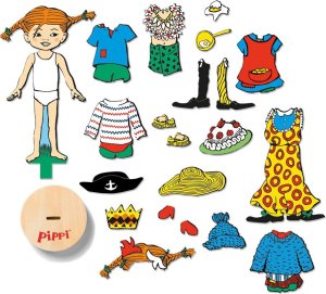 Pippi Lalka Magnetyczna z ubrankami Pippi Langstrumpf 2