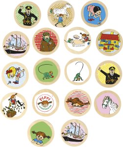 Pippi Gra memory drewniana Pippi 1