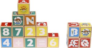 Pippi Klocki drewniane z literami 36 sztuk Pippi 2