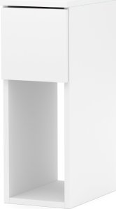 Stiv-Meble SZAFKA NOCNA BIAŁA WĄSKA 20 CM STOLIK NOCNY DO SYPIALNI NAKASTLIK LOFT 1