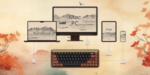 Klawiatura Akko AKKO MU01 Autumn Gaming Tastatur, RGB - 65%, Rosewood-Switches, ISO 12