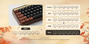 Klawiatura Akko AKKO MU01 Autumn Gaming Tastatur, RGB - 65%, Rosewood-Switches, ISO 13