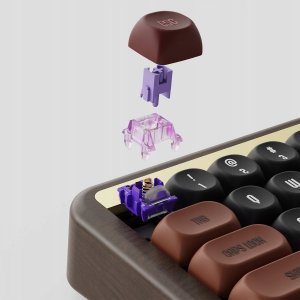 Klawiatura Akko AKKO MU01 Autumn Gaming Tastatur, RGB - 65%, Rosewood-Switches, ISO 8
