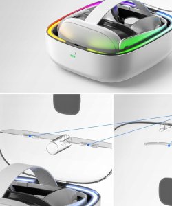 JYS Futerał Etui Walizka + Ładowarka na Gogle Okulary VR Oculus Meta Quest 3 / JYS-MQ002 10