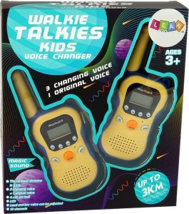 LeanToys Zestaw Walkie Talkies Krótkofalówki Dla Dzieci Żółte 2 Szt. 4
