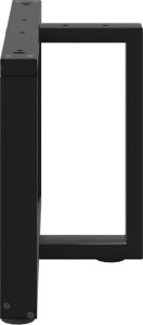 vidaXL Nogi do stolika kawowego, 2 pcs., czarne, 60x25x(42-43)cm, stal 5